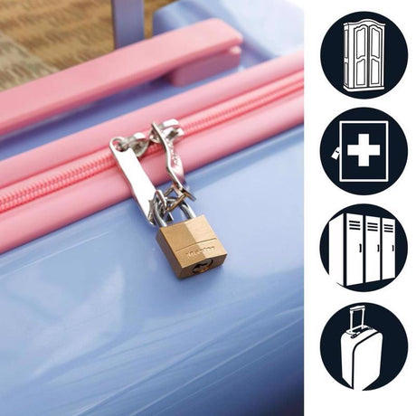 Master Lock 3/4 in. H X 7/16 in. W X 3/4 in. L Brass Pin Cylinder Exterior Padlock