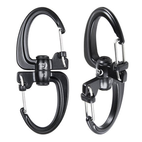 Nite Ize S-BINER 360 SLIDELOCK Series SBLR3-01-R3 Dual Carabiner, Wire, 1.3 in L, Zinc Alloy
