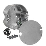 Southwire Old Work Round Steel Ceiling Box Silver