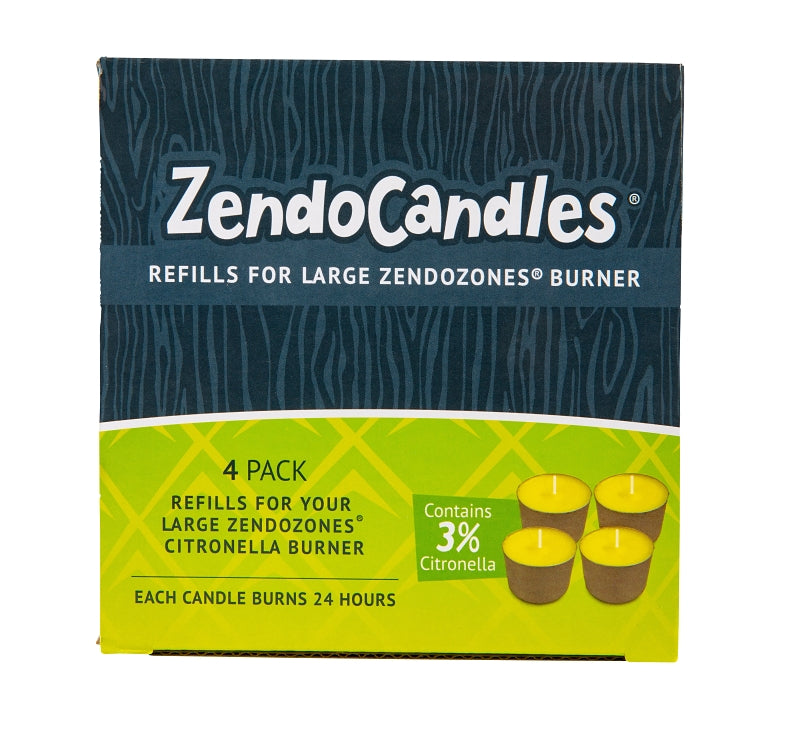 ZendoZones 1824H-CAND Candle, Citronella, 24 hr Burn Time