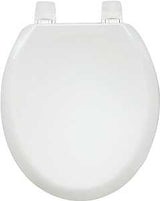 Bemis 5000-000 Toilet Seat, Wood, White, Adjustable Hinge