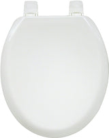Bemis 5000-000 Toilet Seat, Wood, White, Adjustable Hinge