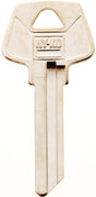 Hy-Ko 11010S6 Key Blank, Brass, Nickel, For: Sargent Cabinet, House Locks and Padlocks, Pack of 10
