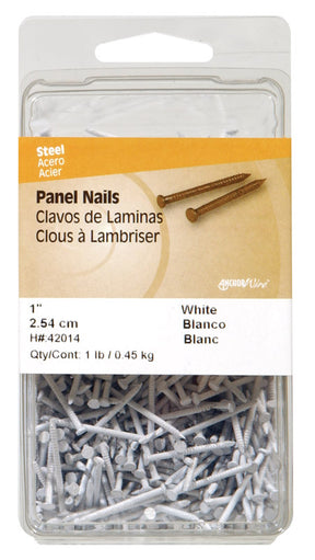 HILLMAN 1-5/8 in. Panel Carbon Steel Nail Flat Head, Pack of 3