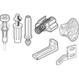 Prime-Line 3/8 in. D Plastic/Steel Door Repair Kit 1 pk
