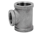 Anvil 1 in. FPT X 1 in. D FPT 1/2 in. D FPT Black Malleable Iron Reducing Tee