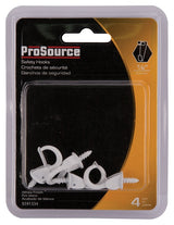 ProSource PH-122238-PS Cup Hook, 7/16 in Thread, 33 mm L, Zinc Alloy, White