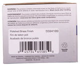 ProSource TS710BRA4B Privacy Lockset, Tulip Design, Polished Brass, Stainless Steel