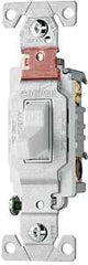 Eaton CS220W Switch, 20 A, 120/277 V, Lead Wire Terminal, Nylon Housing Material, White