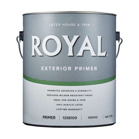 Royal Primer Flat Acrylic Latex Paint 1 gal, Pack of 4