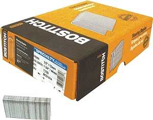 Bostitch BCS1514 Flooring Staple, 1/2 in W Crown, 1-3/4 in L Leg, 15-1/2 Gauge, Steel