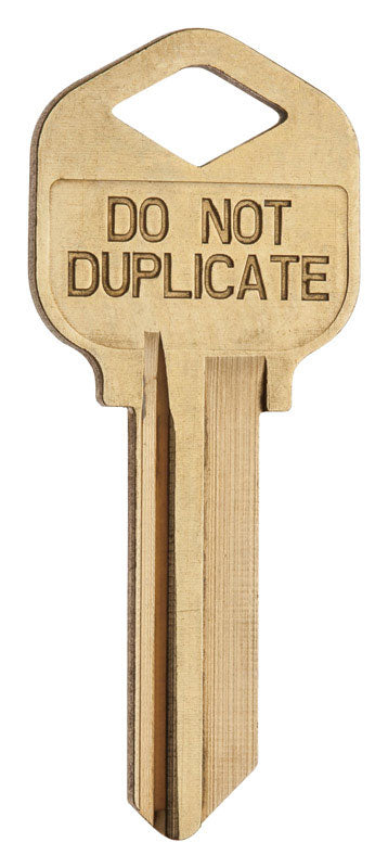 Kwikset House/Office Key Blank Single For Control Deadbolts Gold, Pack of 10