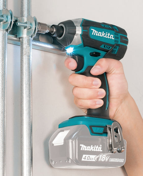 Makita XDT11Z Impact Driver, Tool Only, 18 V, 1/4 in Drive, Hex Drive, 0 to 3500 ipm, 0 to 2900 rpm Speed