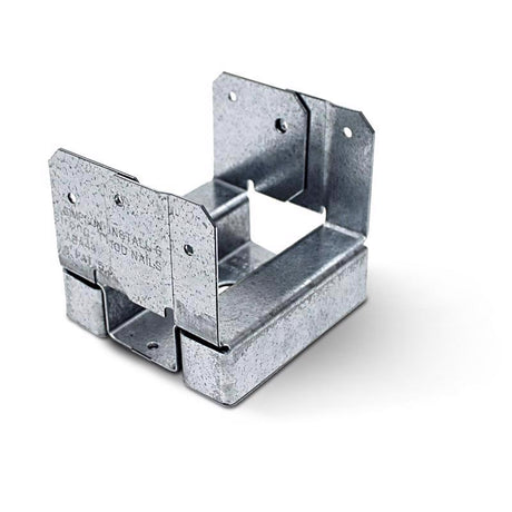 Simpson Strong-Tie ZMax 3.13 in. H X 5.5 in. W 14 Ga. Galvanized Steel Post Base, Pack of 10