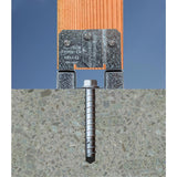 Simpson Strong-Tie ZMax 3.13 in. H X 5.5 in. W 14 Ga. Galvanized Steel Post Base, Pack of 10