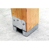 Simpson Strong-Tie ZMax 3.13 in. H X 5.5 in. W 14 Ga. Galvanized Steel Post Base, Pack of 10