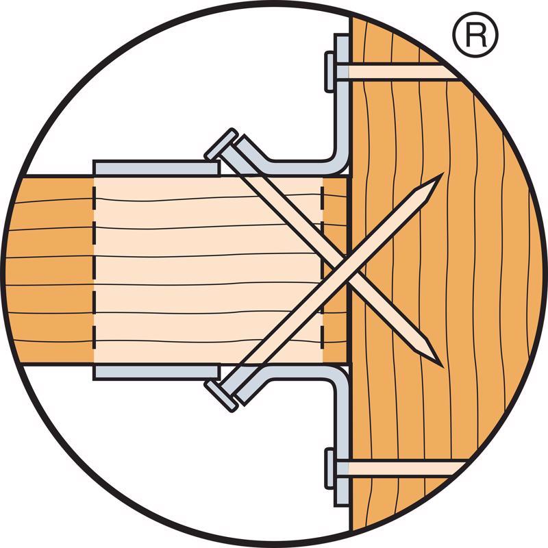 Simpson Strong-Tie ZMax 4.88 in. H X 3.13 in. W 18 Ga. Galvanized Steel Joist Hanger, Pack of 25