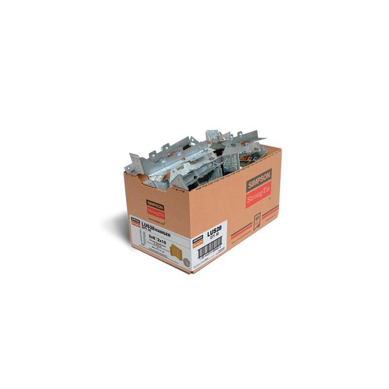 Simpson Strong-Tie ZMax 6.63 in. H X 1.56 in. W 18 Ga. Galvanized Steel Joist Hanger, Pack of 50