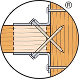 Simpson Strong-Tie ZMax 6.63 in. H X 1.56 in. W 18 Ga. Galvanized Steel Joist Hanger, Pack of 50