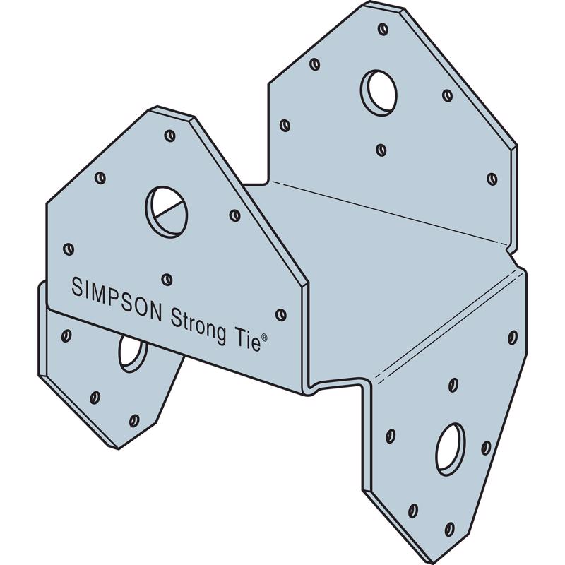 Simpson Strong-Tie ZMax 6.75 in. H X 5.5 in. W 18 Ga. Steel Post Base