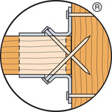 Simpson Strong-Tie 2 in. H X 6.56 in. W 18 Ga. Galvanized Steel Joist Hanger, Pack of 25
