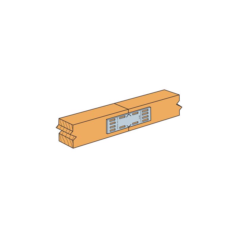 Simpson Strong-Tie 4 in. H X 0.4 in. W X 1 in. L Galvanized Steel Mending Plate