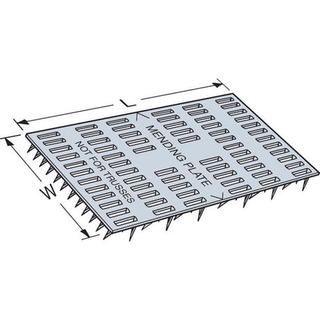 Simpson Strong-Tie 6 in. H X 0.4 in. W X 3 in. L Galvanized Steel Mending Plate