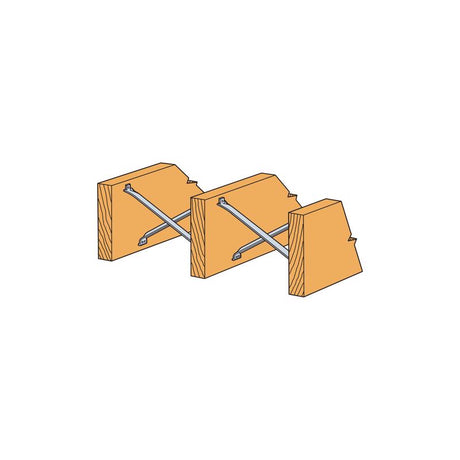 Simpson Strong-Tie 16.63 in. H X 0.69 in. W 18 speed Galvanized Steel Nailless Bridging
