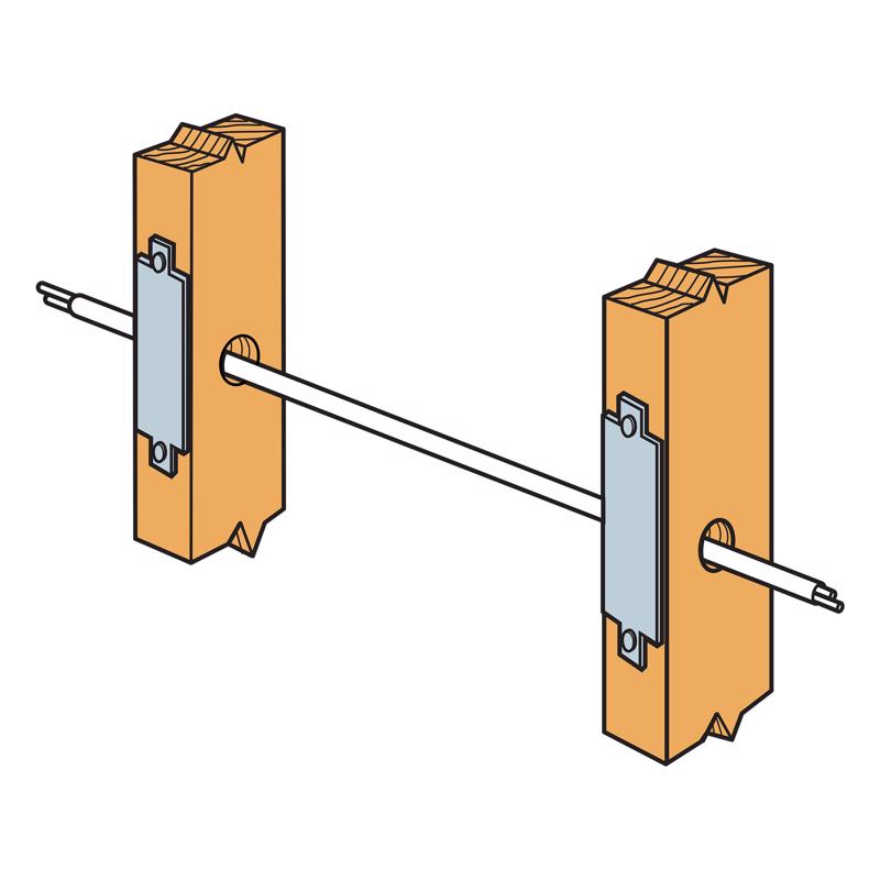 Simpson Strong-Tie 6 in. H X 0.4 in. W X 1.5 in. L Galvanized Steel Nail Stop
