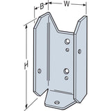 Simpson Strong-Tie ZMAX Silver Steel Fence Bracket 20 Ga. 3.412 in. L