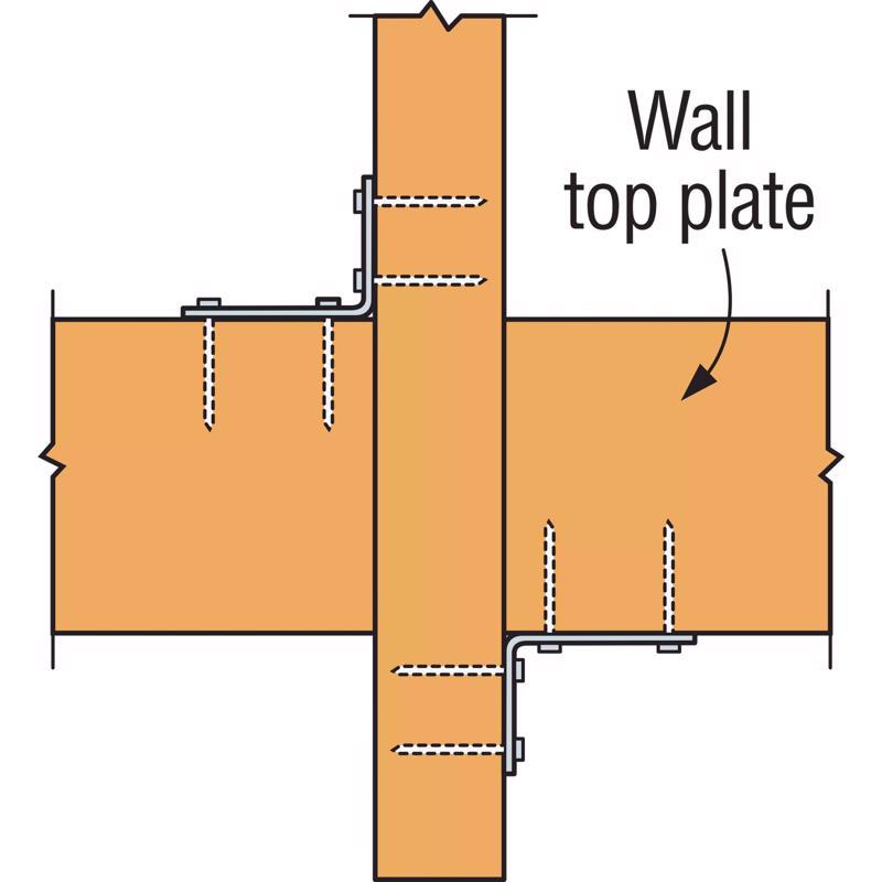 Simpson Strong-Tie ZMax 6 in. H X 1.69 in. W 18 Ga. Galvanized Steel Hurricane Tie