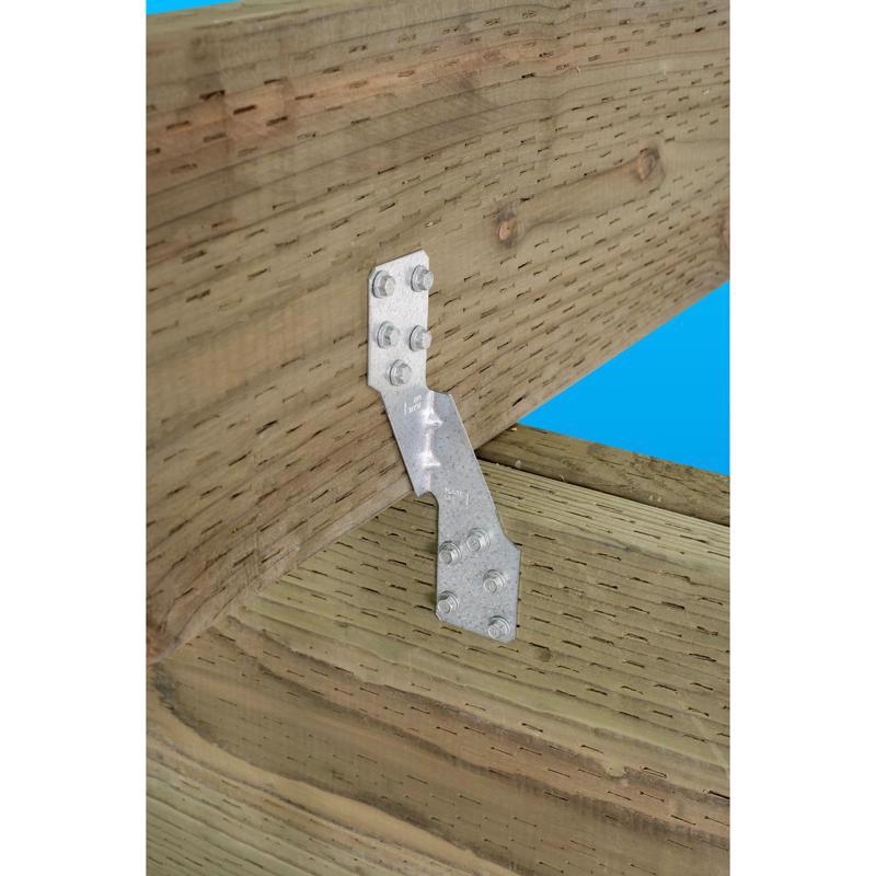Simpson Strong-Tie ZMax 6 in. H X 1.69 in. W 18 Ga. Galvanized Steel Hurricane Tie
