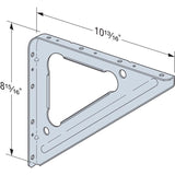 Simpson Strong-Tie Zinc Galvanized, G90 Silver Steel Bracket 16 Ga. 11 in. L