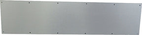 Schlage SC8400PA-619 8X34 Kick Plate, 34 in L, 8 in W, Aluminum, Satin Nickel