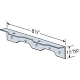 Simpson Strong-Tie 1.5 in. W X 8.5 in. L Galvanized Steel Staircase Angle