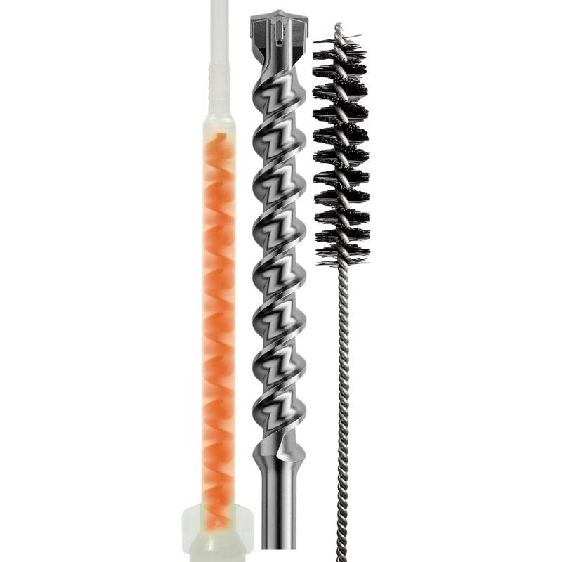 Simpson Strong-Tie 0.5 in. W Medium Bristle 5 in. Metal Handle Cleaning Brush
