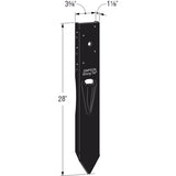 Simpson Strong-Tie 28 in. H X 3.83 in. W 12 Ga. Steel Ez Mender