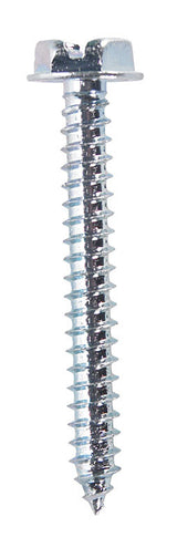 HILLMAN No. 10 X 1-1/2 in. L Slotted Hex Washer Head Sheet Metal Screws 100 pk