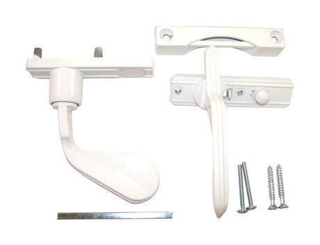 Barton Kramer White White Metal InSwing Latch 1 pk