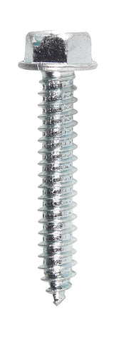 HILLMAN No. 14 X 1-1/2 in. L Slotted Hex Washer Head Sheet Metal Screws 100 pk