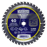 Vulcan 415561OR Circular Saw Blade, 7-1/4 in Dia, 5/8 and 13/16 Diamond in Arbor