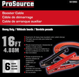 ProSource 061614 Booster Cable, 6 AWG Wire, 4-Conductor, Clamp, Clamp, Stranded, Red/Black Sheath