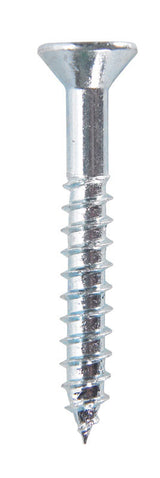 HILLMAN No. 8 X 1-1/4 in. L Phillips Zinc-Plated Coarse Wood Screws 100 pk