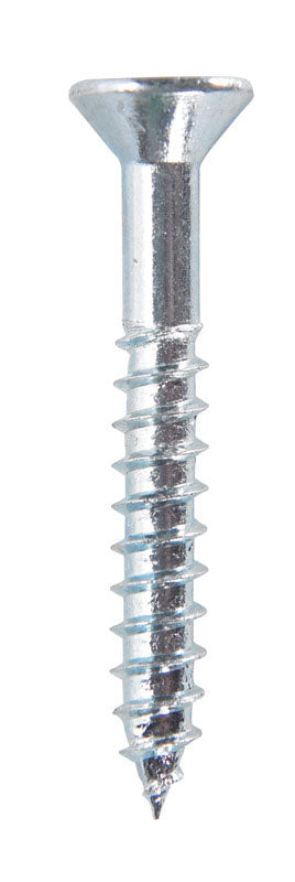HILLMAN No. 8 X 1-1/4 in. L Phillips Zinc-Plated Coarse Wood Screws 100 pk