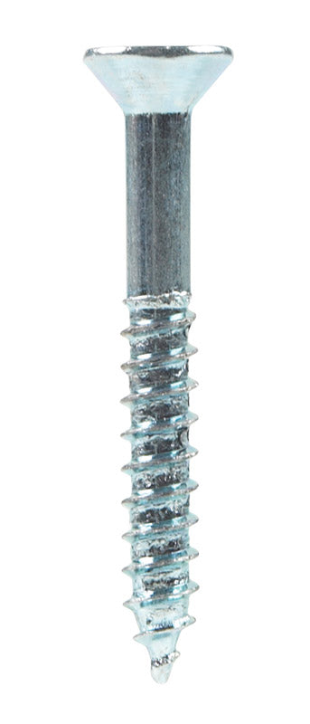 HILLMAN No. 10 X 1-1/2 in. L Phillips Zinc-Plated Coarse Wood Screws 100 pk