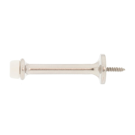 Ace Metal Satin Nickel Silver Rigid Door Stop Mounts to door and wall 1/8 in., Pack of 5