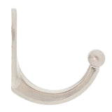 Ace 1-3/4 in. L Satin Nickel Silver Metal Small Garment Hook 2 pk, Pack of 5