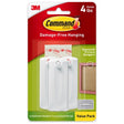 3M Command White Sawtooth Picture Hanger 4 lb 3 pk, Pack of 4