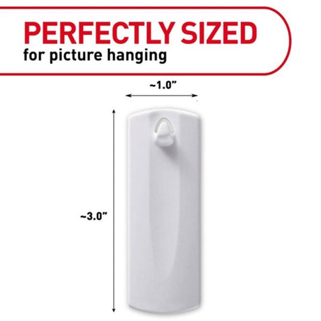 3M Command White Sawtooth Picture Hanger 4 lb 3 pk, Pack of 4