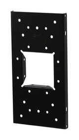 Architectural Mailboxes Black Steel Mailbox Mounting Board .060 Ga. 12.875 in. L